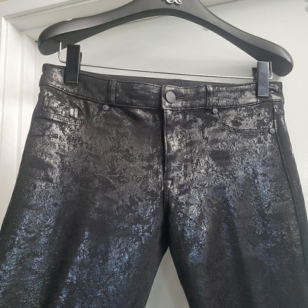 Denimocracy Black snakeskin print soft stretchy jeggings - Picture 3 of 10